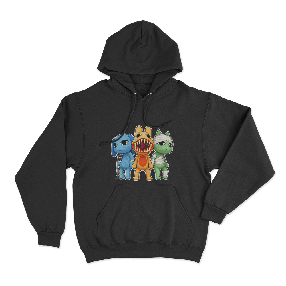 The Injured Trio Hoodie Black The Injured Trio Hoodie Black