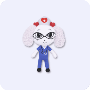 Fluffy Nurse Animal Hospital Plush